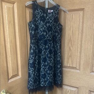 Elegant Black and Gold Kids Dress